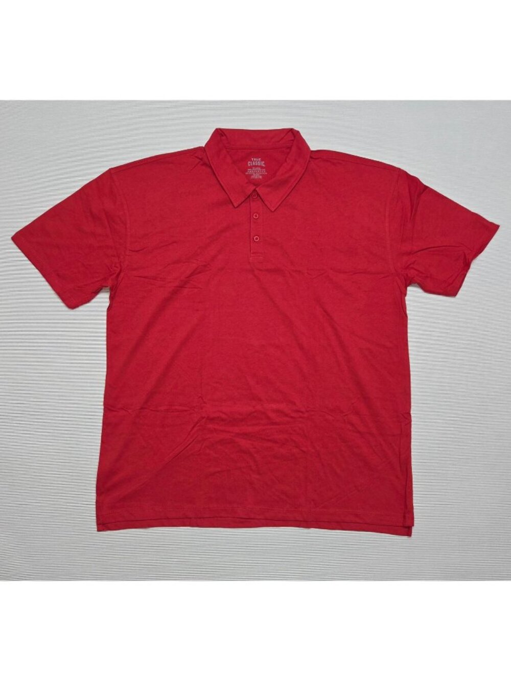 True Classic Red Short Sleeve Polo Shirt Men's Size XX-Large NEW